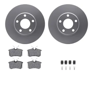 R1 Concepts WDTH1-74009 Brake Rotors - Carbon Coated W/ Euro Ceramic Pads & Hdw